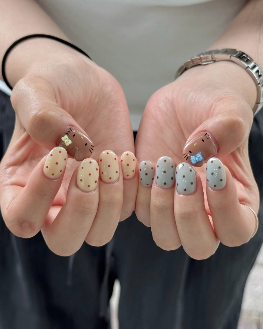 IG爆火美甲大集合！Hello Kitty 美甲居然能曬出小麥肌～（來源：IG）