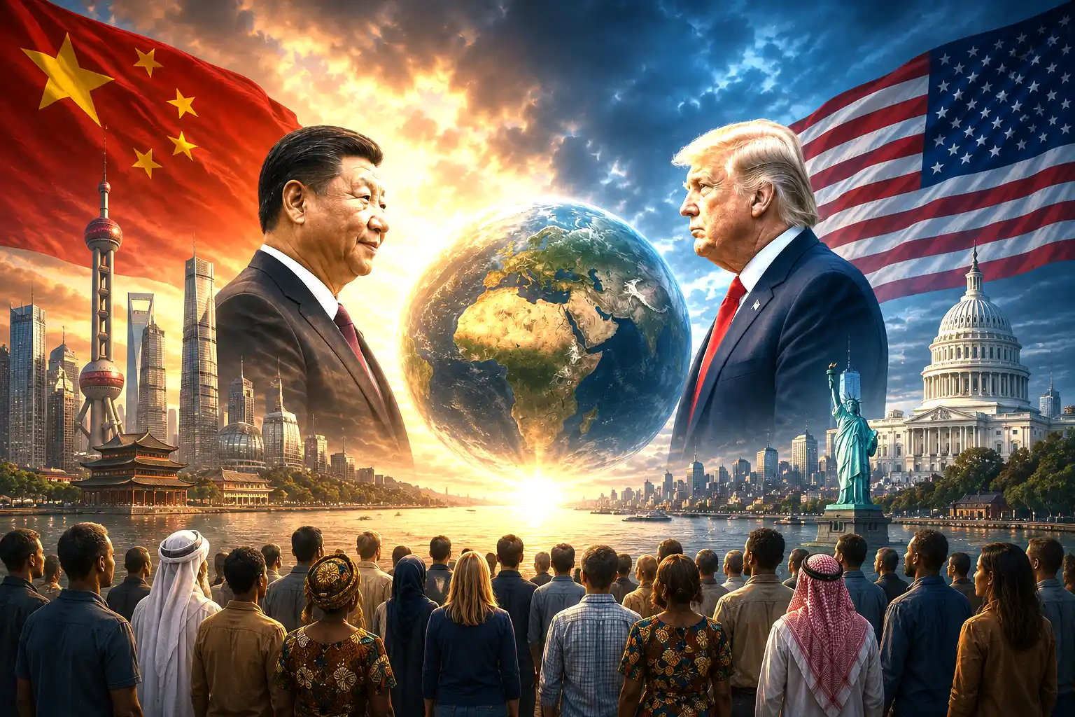 當特郎普可以到北京與習近平談台灣軍售；習近平也可以到華盛頓與特郎普談台灣問題；貝森特與何立峰可以談關稅、稀土、投資與經貿。那麼為什麼台灣自己不去爭取直接處理兩岸問題的能力？(圖：網絡截圖)