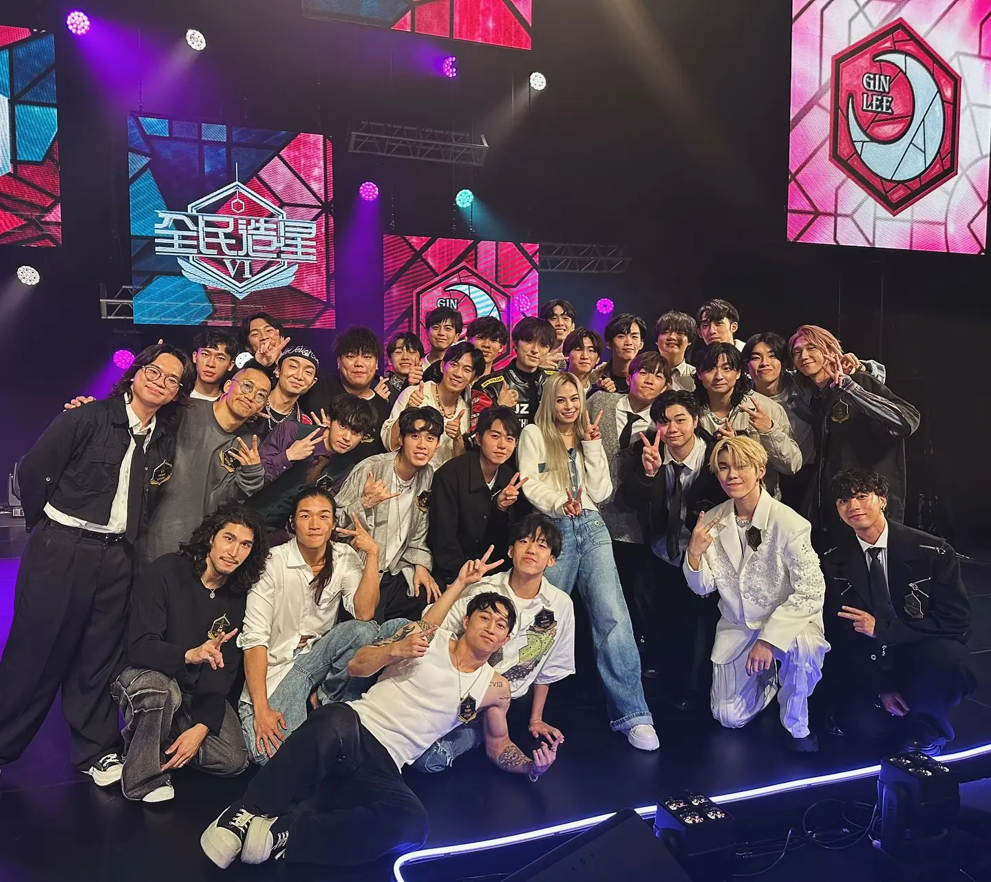 目前Gin Lee帶領的30人組別已公開，成員年齡從17歲的「小GD」關曉隆，到40歲的街舞老師陳頴業，跨度高達23年。組內實力懸殊，A級選手僅3人，F級卻佔12人，更有8位復活區學員。(圖：Gin Lee 李幸倪@FB)