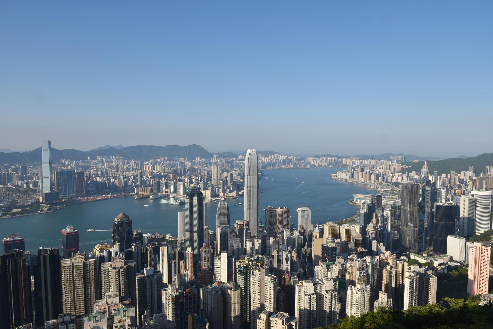 香港城市風景(新華社)