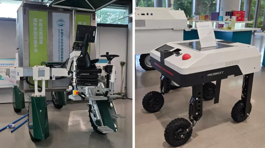 除了農作物基因改良及生物安全外，南繁院亦參與農業自動化並發展其 "田間智能巡檢機器人"（上圖）：透過人工智能深度學習和機器視覺（machine vision）算法，為種植大豆設計了一套智能分析系統。該系統通過機器人實時採集圖像和視頻數據進行實時分析及處理，為試驗提供了高效的數據支持，令科研成果變得更有效。
