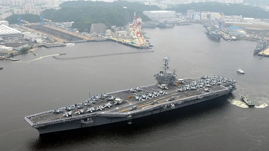美軍「華盛頓」號航母抵中東執行任務 水兵爆廁所髒亂生活條件惡劣的封面圖片