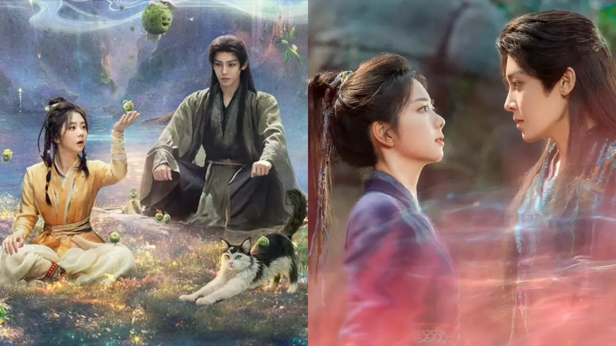 備受矚目的古裝奇幻劇《逍遙》於12月27日正式登陸央視八套、愛奇藝及優酷三大平台，該劇由譚松韻、侯明昊領銜主演，更有趙麗穎驚喜客串並擔任監製，開播前雙平台預約人數突破800萬，一度被視為年末爆款潛力股。(圖：電視劇逍遙@微博)