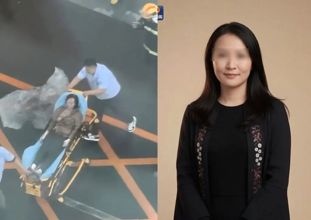 網路流傳開飛機撞擊北京中信大廈的女駕駛，疑似為該公司的女高層。（翻攝X）