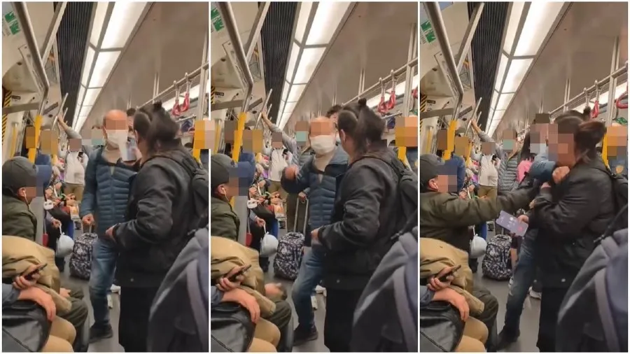 港鐵老翁不滿被阻霸位　「兜錘窩面」毆打女乘客 車廂乘客紛紛喝斥的封面圖片