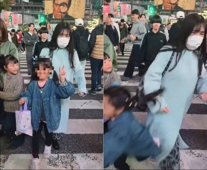 精通刑事案件的日本律師分析，故意撞開女童該名日本女子的行為，可能已經構成「暴行罪」或「傷害罪」。(X圖片)
