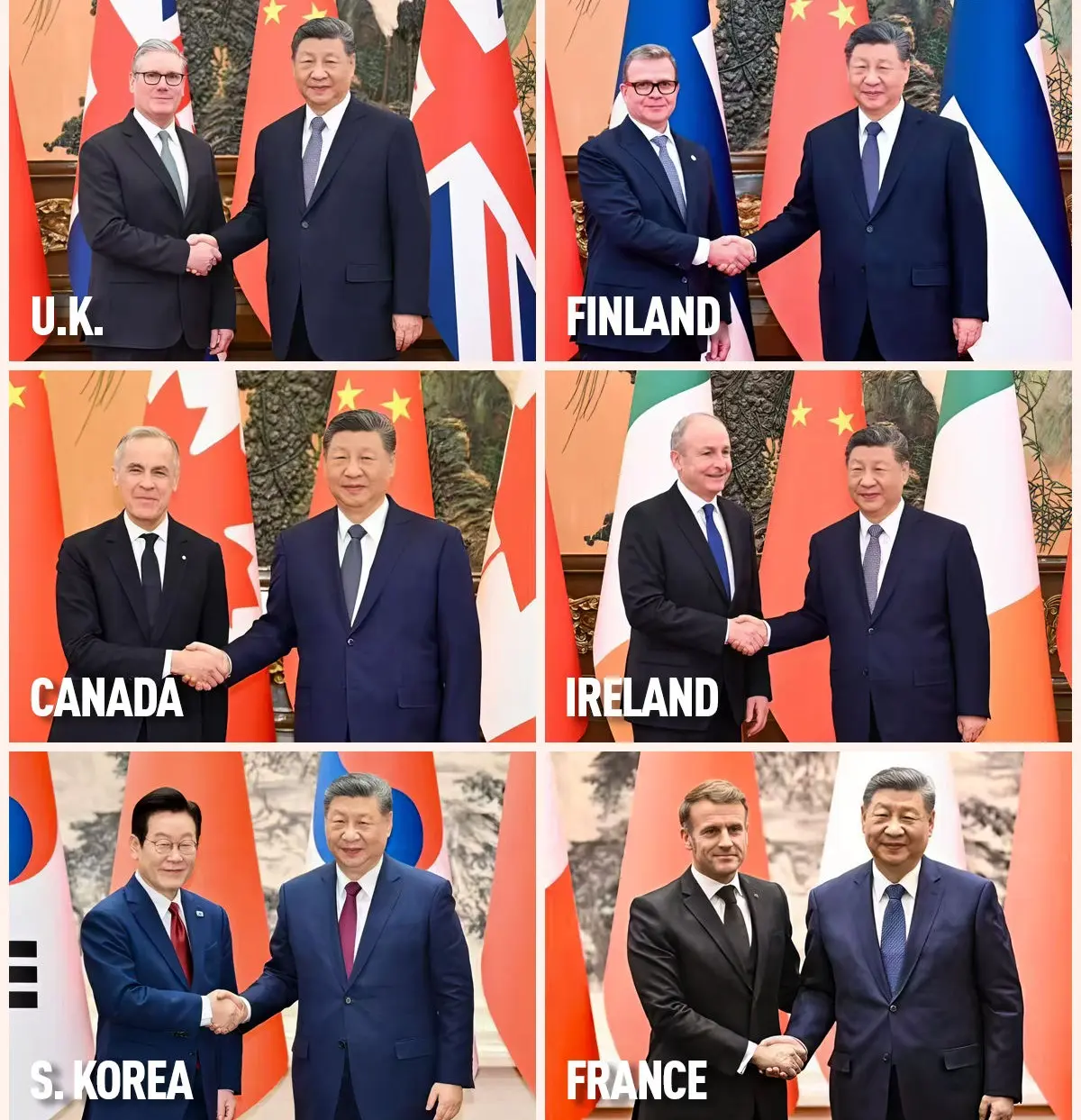 踏入2026年開年，中國迎來多國領袖訪華潮。美國的盟友紛紛回歸自身經濟與戰略利益本位，擺脫被美國「戰略綁架」的困境。當外交決策回歸理性，各國自然傾向靠近中國，擁抱更具活力的多邊經濟市場。(圖：Embassy of The People's Republic of China in the United States@FB)