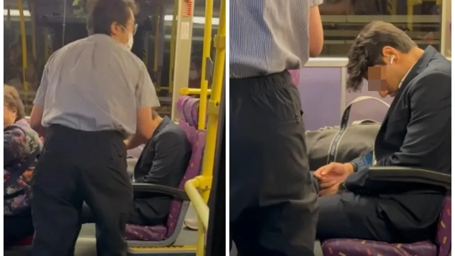 Facebook 瘋傳短片：城巴 619 線外籍乘客坐直熟睡　車長拍打不醒虛驚一場的封面圖片