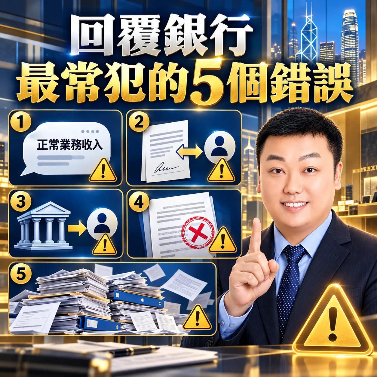 五、回覆銀行時，最容易犯的5個錯誤