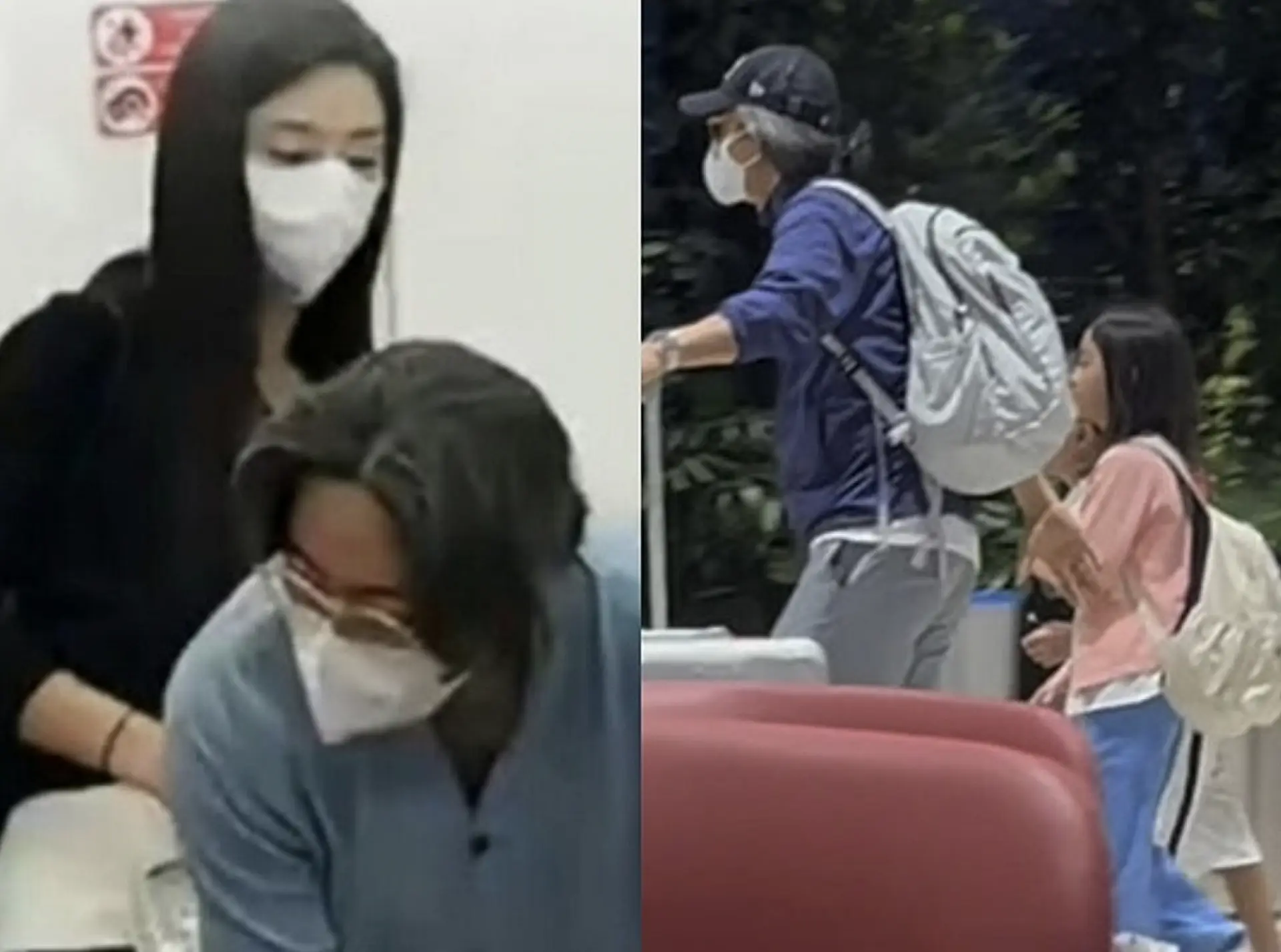 旅遊期間的裴勇俊化身貼心丈夫與父親，主動承擔家中所有沉重行李，讓妻子朴秀真能夠專心照料一對子女，舉手投足盡顯溫柔穩重的一面。(圖：小紅書)