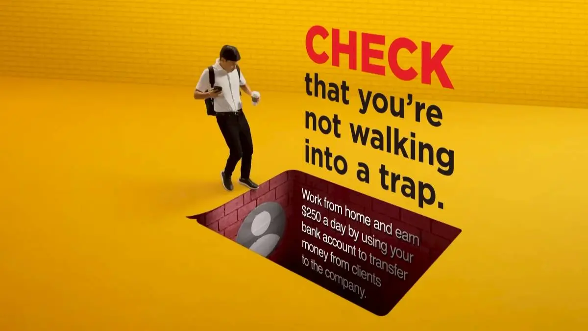 新加坡當局近年亦加強公眾教育及防騙措施。（Singapore National Crime Prevention Council 影片截圖）