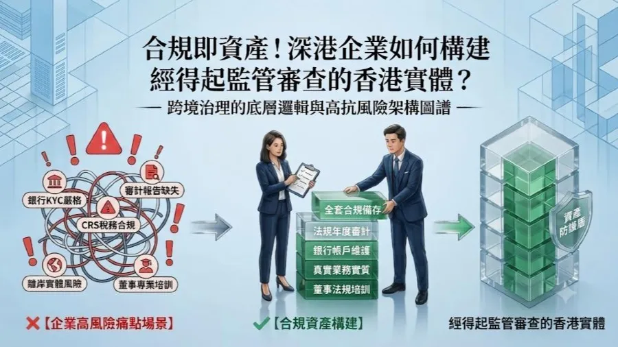 合規即資產！深港企業如何構建經得起監管審查的香港實體？的封面圖片
