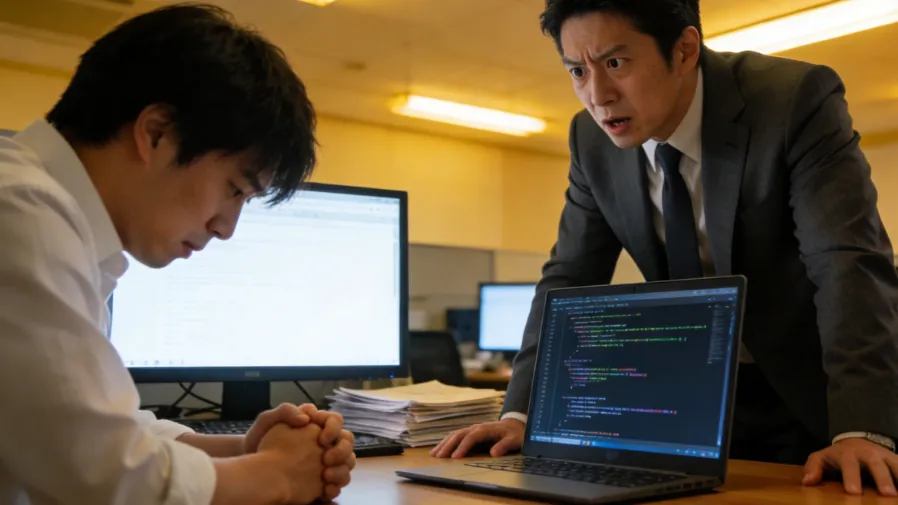 日本老闆因新人用AI慘踩坑，怒下禁令，誰懂這種崩潰瞬間的封面圖片