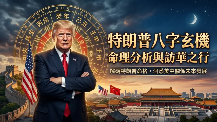 特朗普八字玄機大揭秘！「救贖之路」還是「死亡陷阱」？的封面圖片