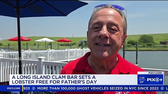 龍蝦Lorenzo放生的相關報道。（來源 YouTube@PIX11 News）