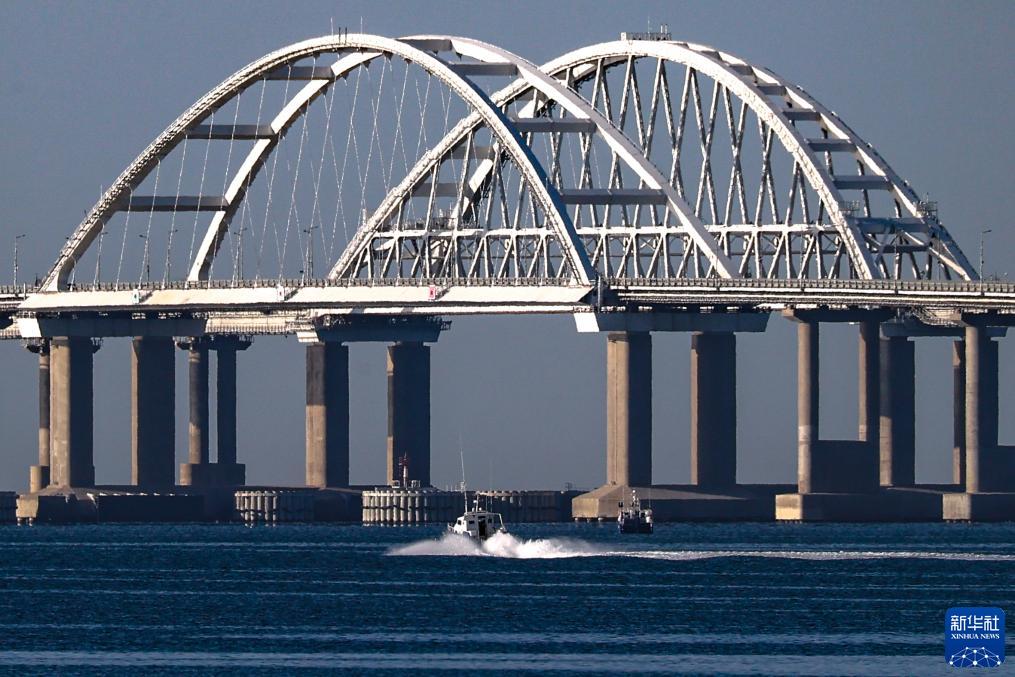 克里米亞大橋。（新華社）