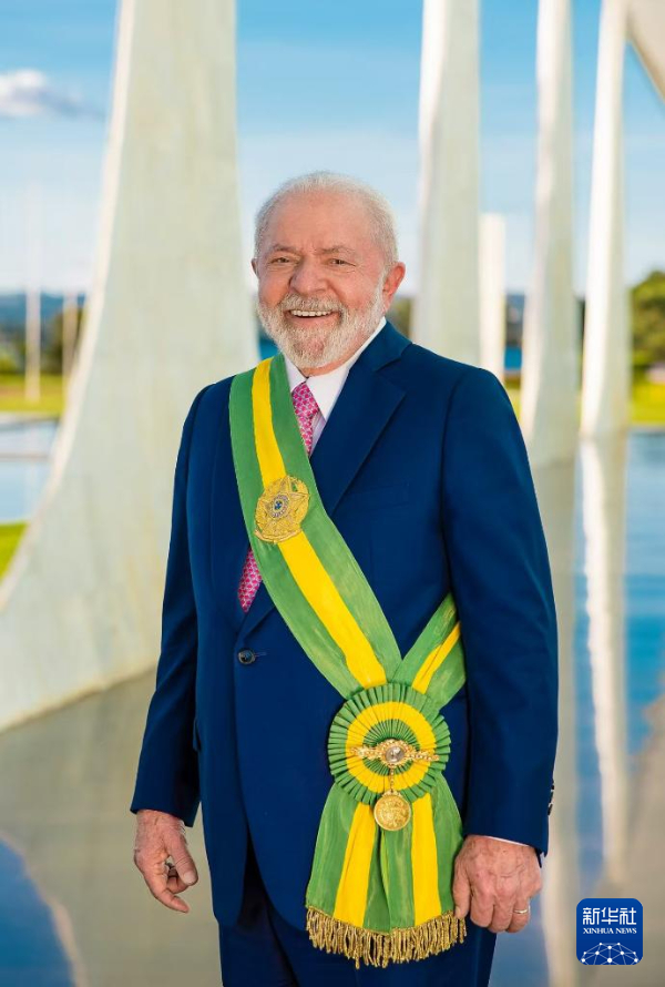巴西總統盧拉周六(5月10日)抵達中國展開國事訪問。(新華社)