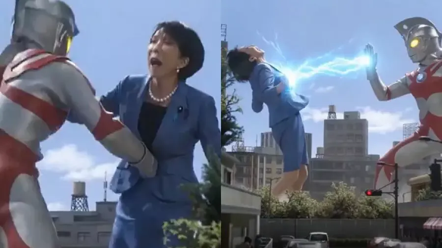 中日網民熱議AI惡搞影片：咸蛋超人痛毆高市早苗，版權爭議升級的封面圖片