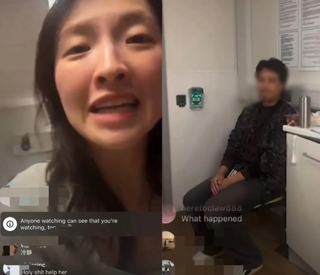 直播最緊張之際突然中止，其安全狀況至今成謎，大批網民湧入其社交平台留言，急盼她報平安。(圖：網絡截圖)