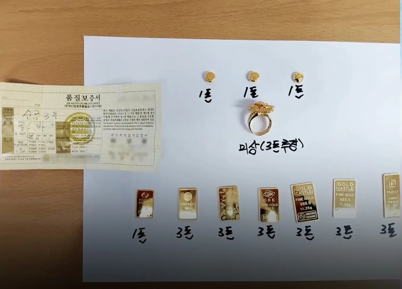 韓國一名公寓保安整理回收垃圾時，在棄置電飯煲內發現總值約2100萬韓元的黃金，他拾金不昧主動報警，順利歸還家屬，保住亡母留給家人的最後心意。（來源：대한민국 경찰청@YouTube）