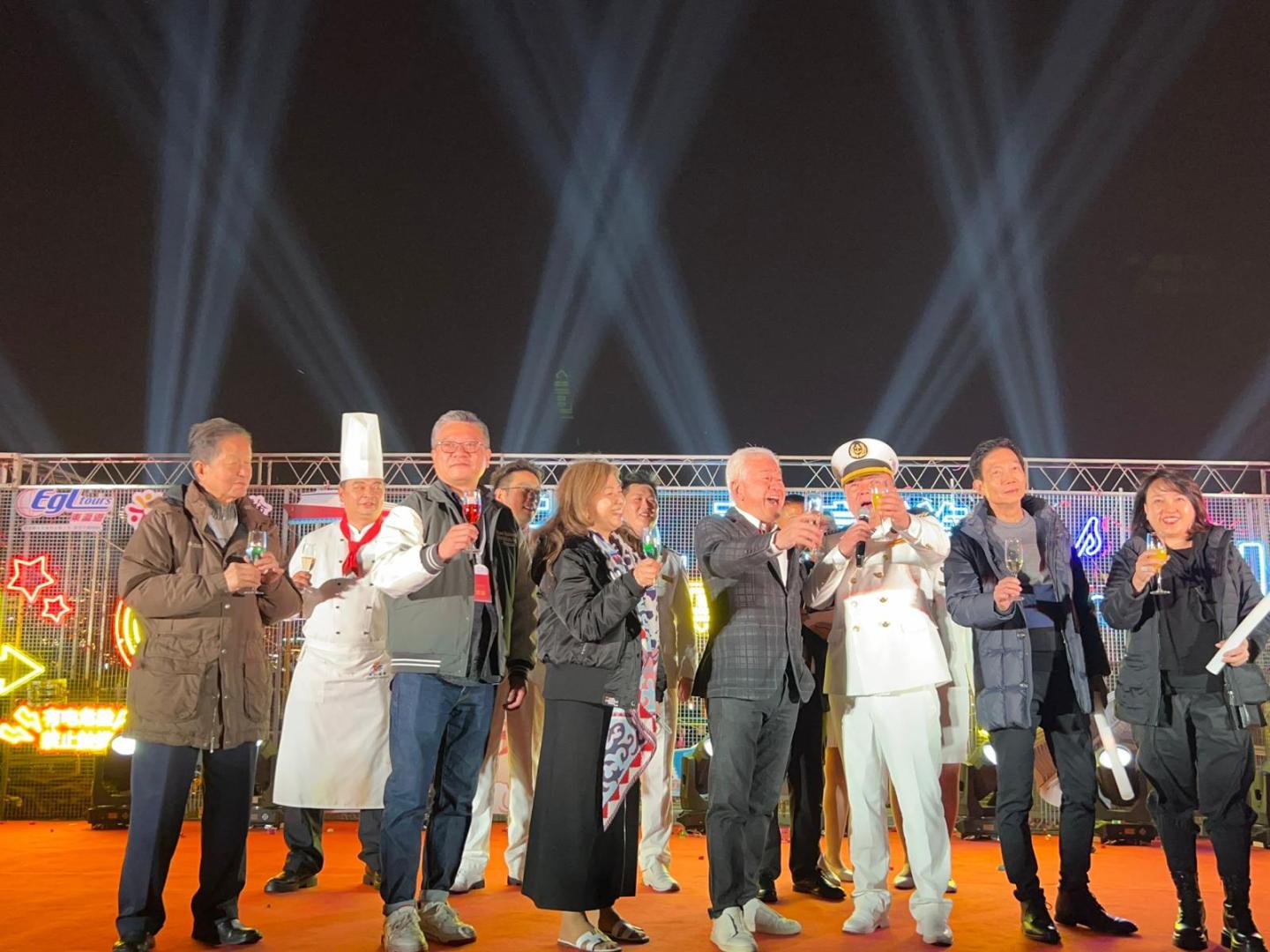 由「EGL東瀛遊」包船的長江三峽遊輪之旅啟航儀式。