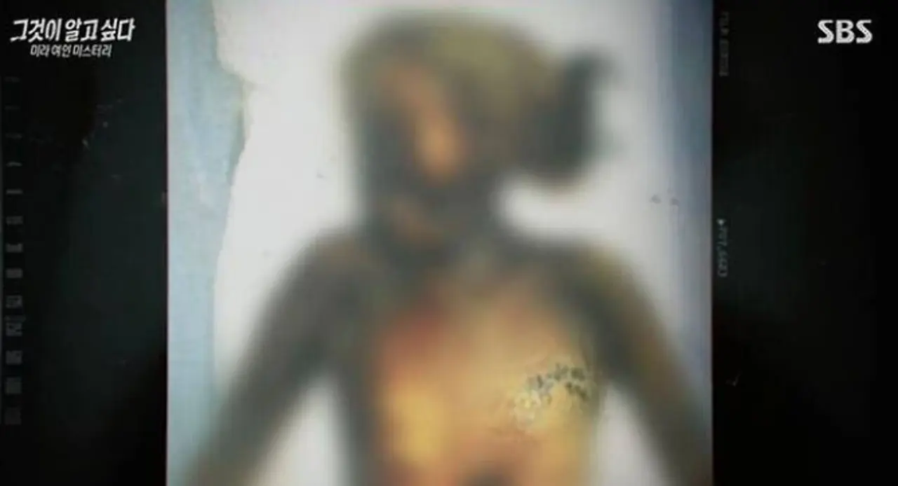韓國仁川爆發木乃伊藏屍案，兇嫌金男勒斃女友地英（化名）後，伴屍生活1277天，誤將其製成木乃伊，還在屍體旁吃飯、自拍，行徑極度冷血。（來源：SBS @YouTube）