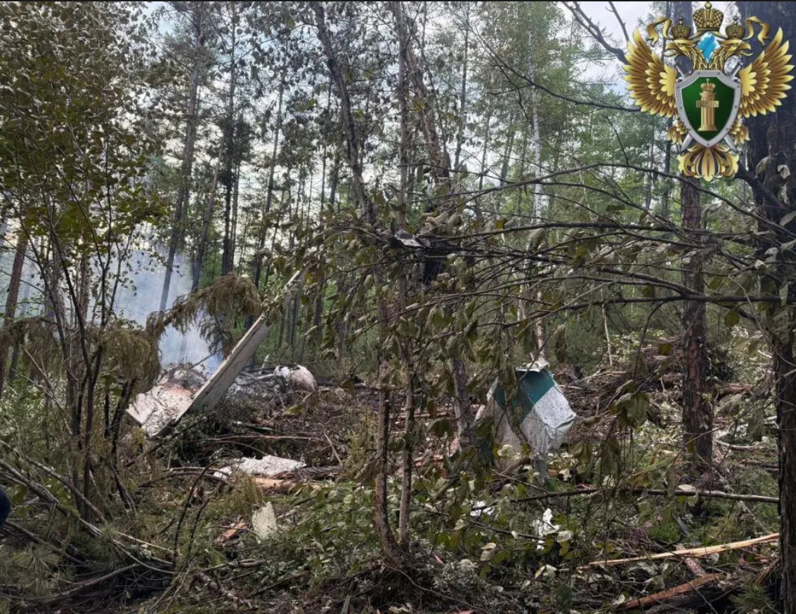 俄羅斯遠東交通檢察院7月24日發佈的墜機現場照片。新華社發（俄羅斯遠東交通檢察院供圖）