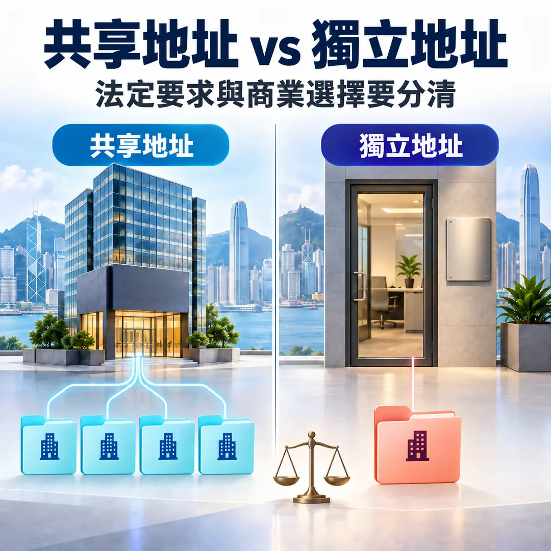 四、共享地址與獨立地址有什麼不同？