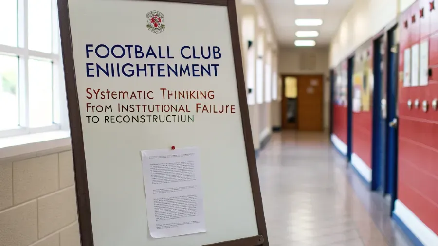 足球學會的啟示：從制度失靈到制度重建的系統性思考的封面圖片