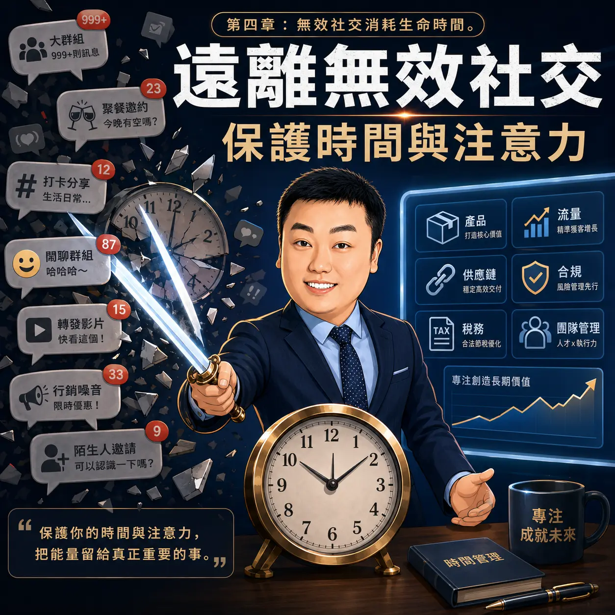 無效社交最大的危害，是消耗生命時間。