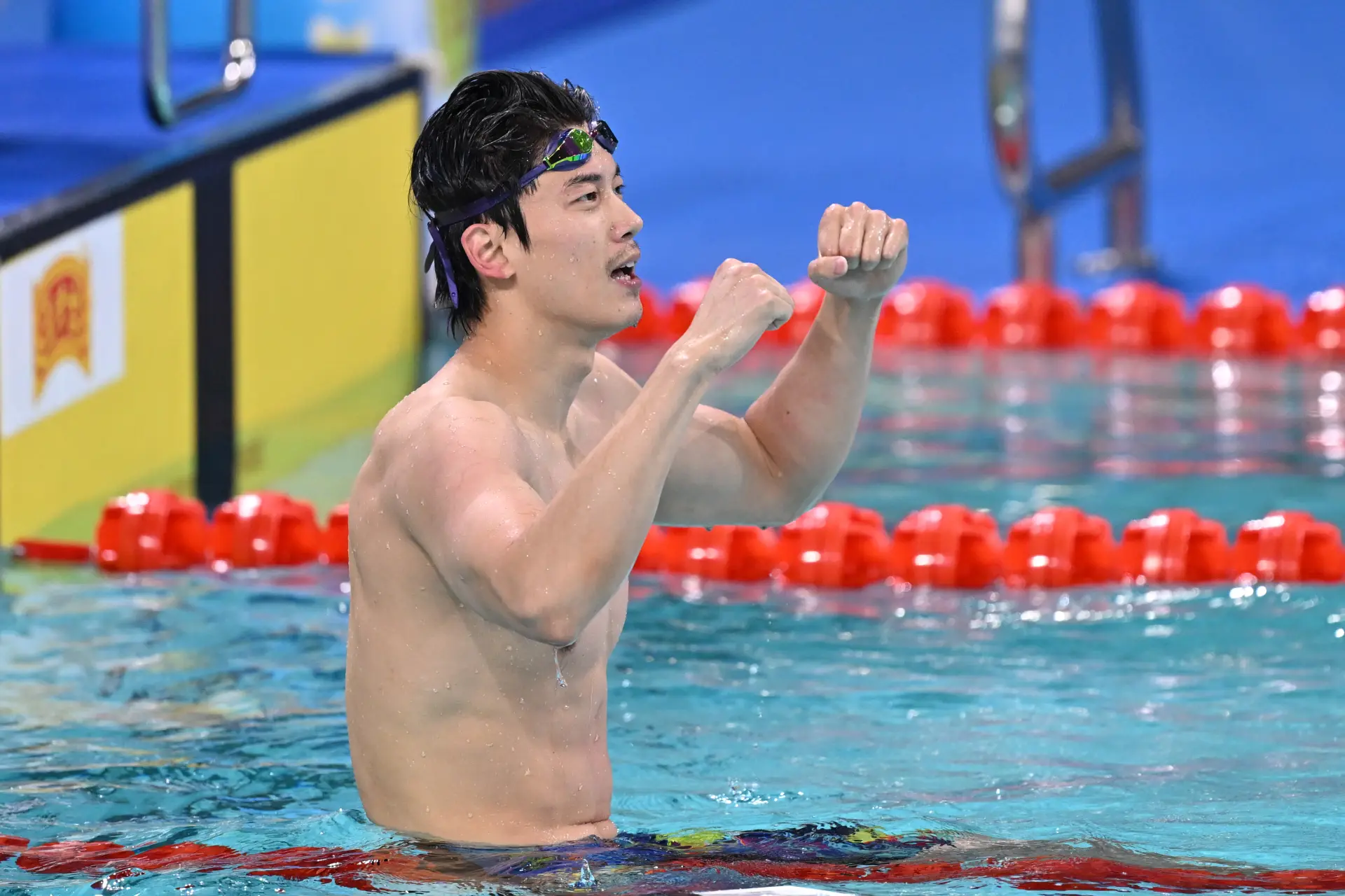 從2013年遼寧全運會起，汪順在男子200米混合泳、400米混合泳兩個項目上展現出無人能敵的統治力，連續四屆全運會包攬這兩個項目的全部8枚金牌，堪稱「混合泳雙項之王」。(圖：新華社)