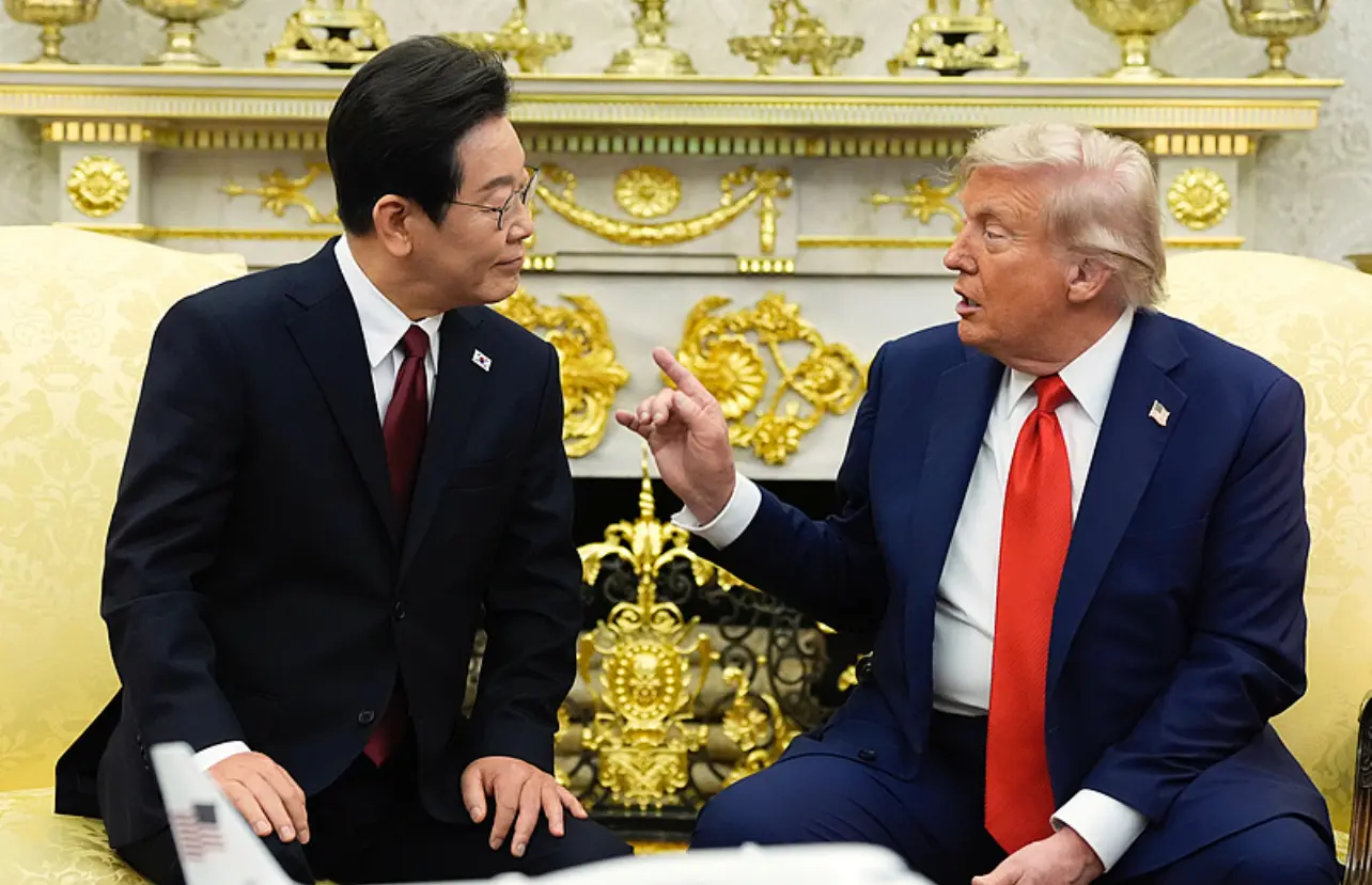 8月25日，特朗普在白宮會見李在明 資料圖片