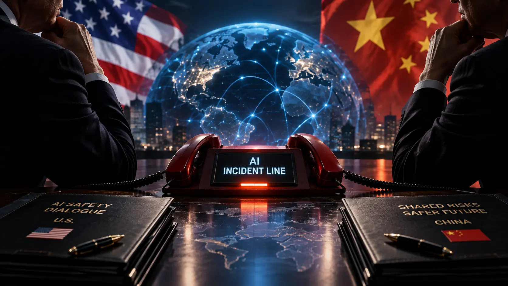 中美兩國，在未來將會朝向對最先進模型的建立，建構共同認可的安全測試標準；對重大AI事故迅速相互通報；在核武指揮、關鍵基礎設施與自主武器領域要保留人類決策權。(圖：網絡截圖)