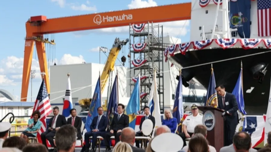 韓企斥資50億擴建費城造船廠助美造船業的封面圖片