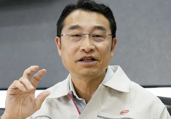 比亞迪日本分公司社長劉學亮 共同社