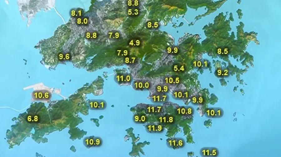 香港天文台錄得 11.4 度入冬新低　大帽山 4.1 度寒冷天氣警告生效的封面圖片