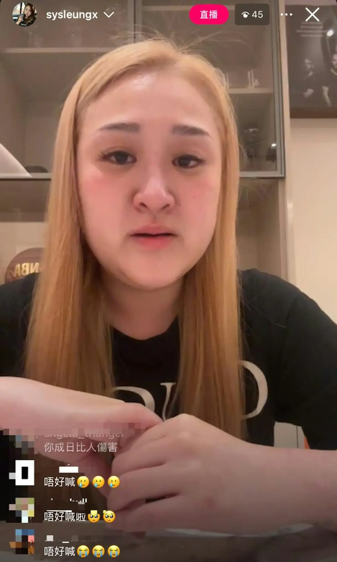 Shirley 更開設 IG Live，情緒激動至數度爆喊。她坦言決賽中因「油溫同芝士比例控制得唔好」而輸給 Owen，心服口服，但樂翊榆的言論對她造成極大侮辱。(圖：網絡翻攝)