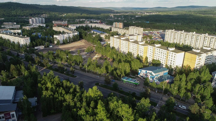 這是在俄羅斯阿穆爾州滕達拍攝的居民區資料照片（新華社/衛星社）