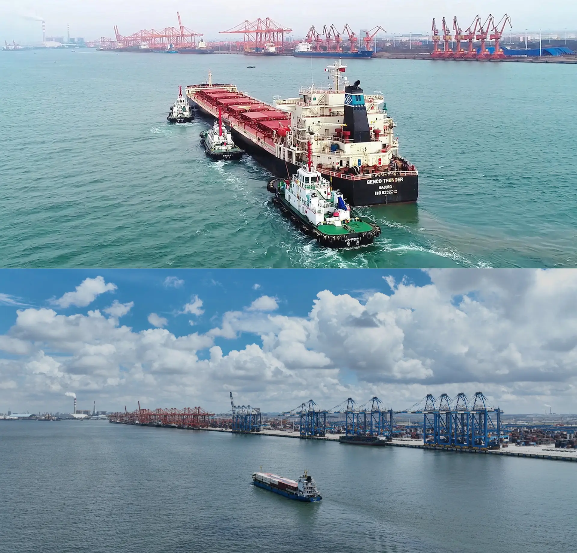 交通部再出重手，對美國擁有、營運或建造的船舶徵收「特別港務費」，並逐年攀升，這對仰賴中美航線的美國企業形成直接壓力。(圖：新華社)