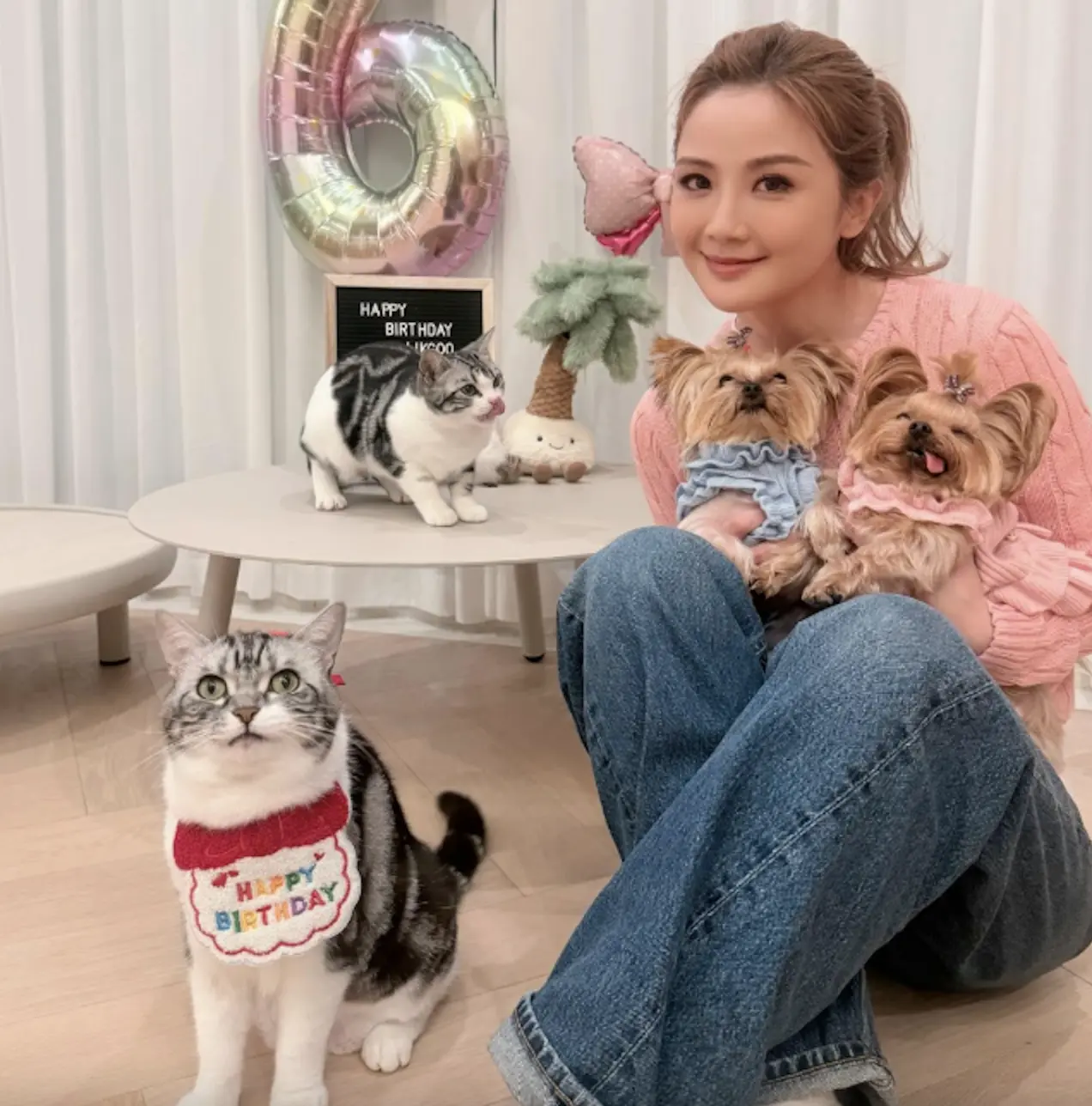 早前，他們就被拍到一同入場觀看林家謙演唱會，雖未出現親密舉動，但外型登對引發議論。更巧合的是，蔡卓妍早前曾透露家中今年新增兩位成員，分別是愛貓芝麻妹妹與阿 Boo 妹妹。​(圖： IG截圖)