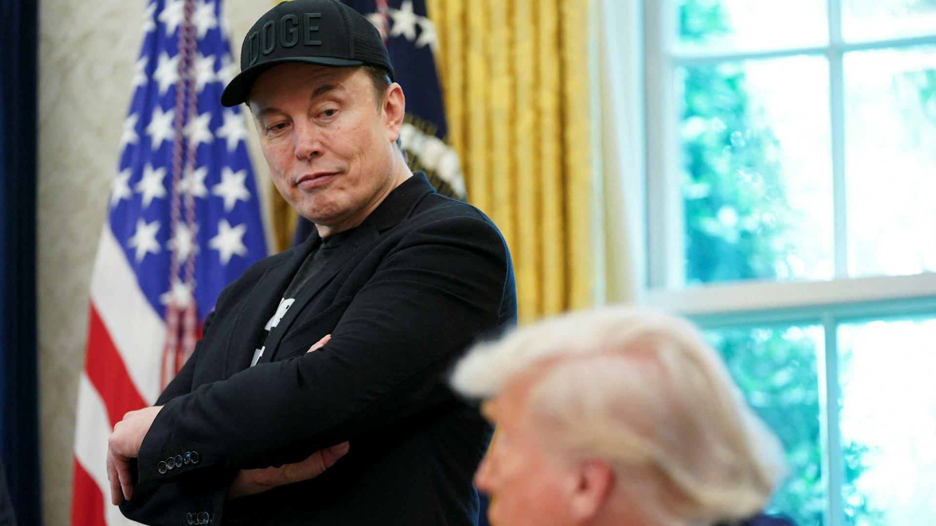 特朗普與馬斯克反目成仇。(新華社資料圖片)