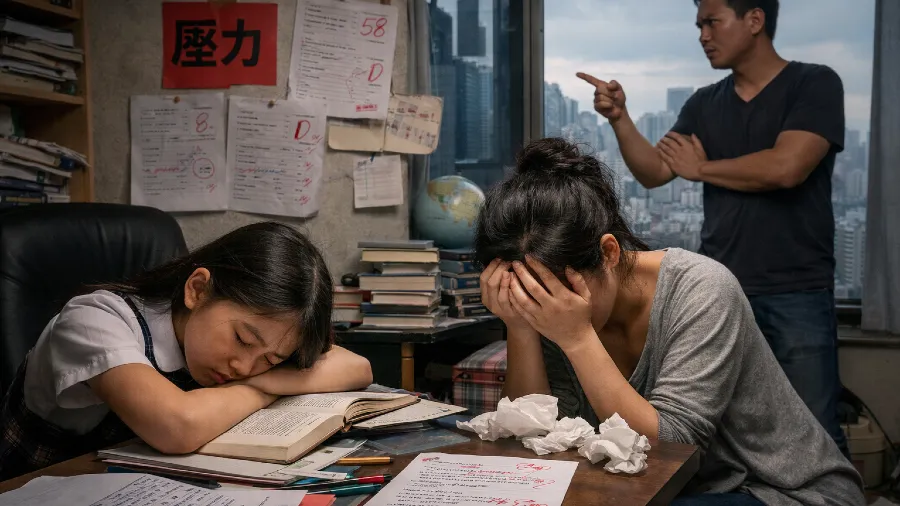 教育爭執下的香港家庭 - 最終先後一同墮樓自盡的封面圖片