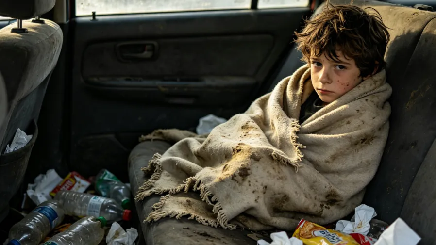 法國父親將9歲兒子囚貨車一年多，孩子赤裸躺垃圾堆，營養不良到無法站立！的封面圖片