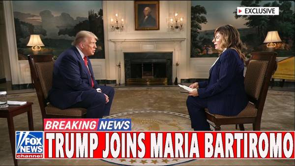 特朗普接受福克斯新聞《周日早間期貨》節目採訪。 (視頻截圖)