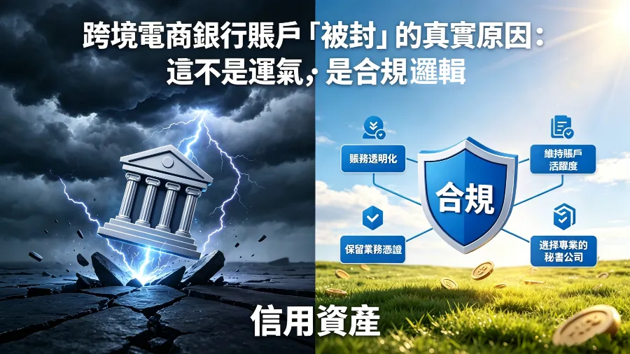 跨境電商銀行賬戶被封的真實原因的封面圖片