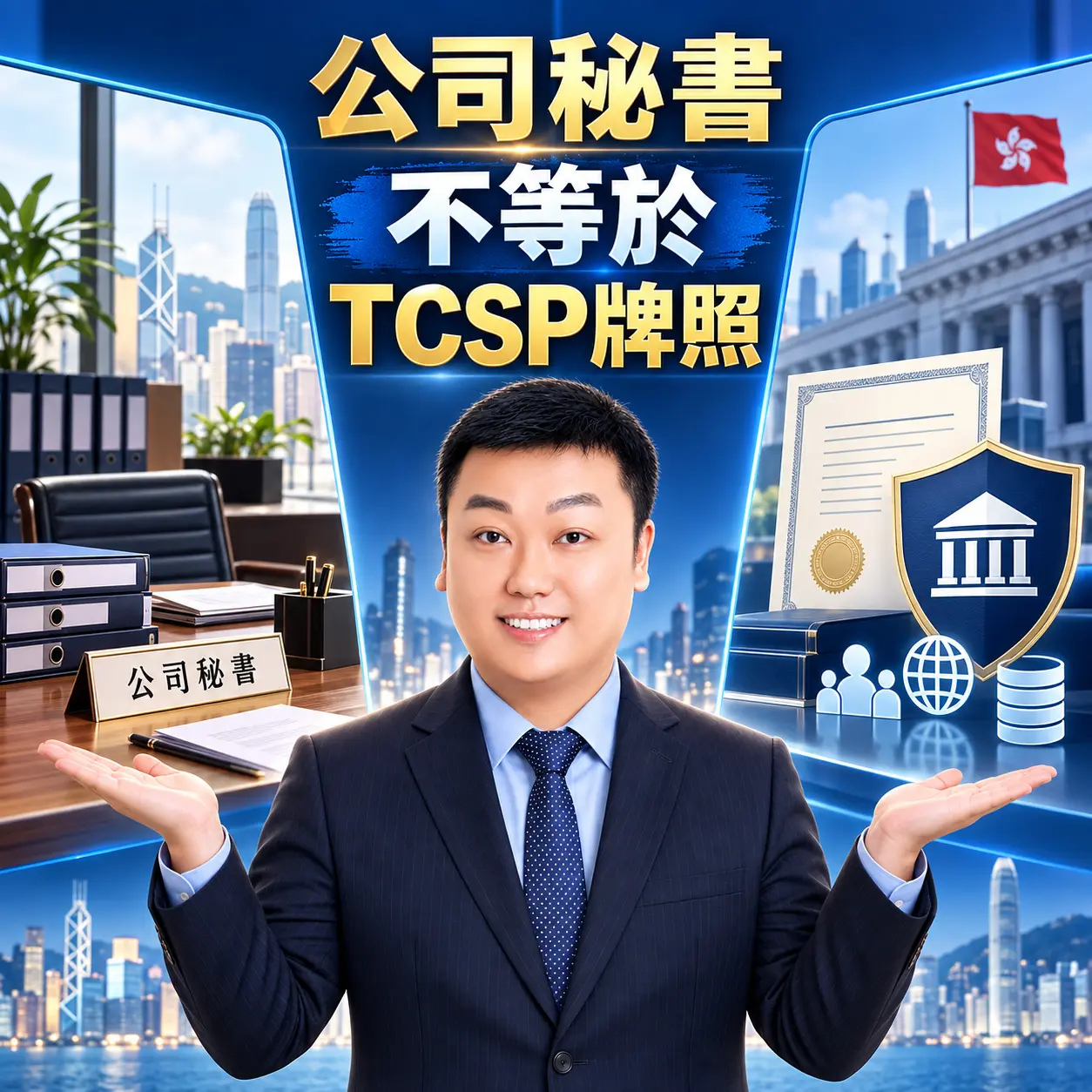 一、先分清楚：「公司秘書」和「TCSP牌照」不是同一件事