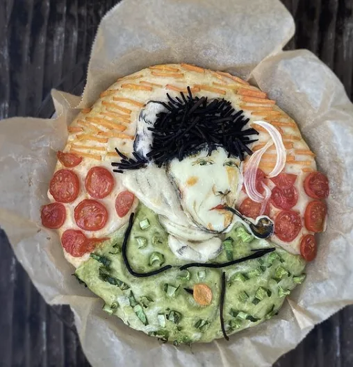 松浦美喜（Miki Matsuura）創作的「梵高自畫像」便當。（來源：ig@nancychanne）