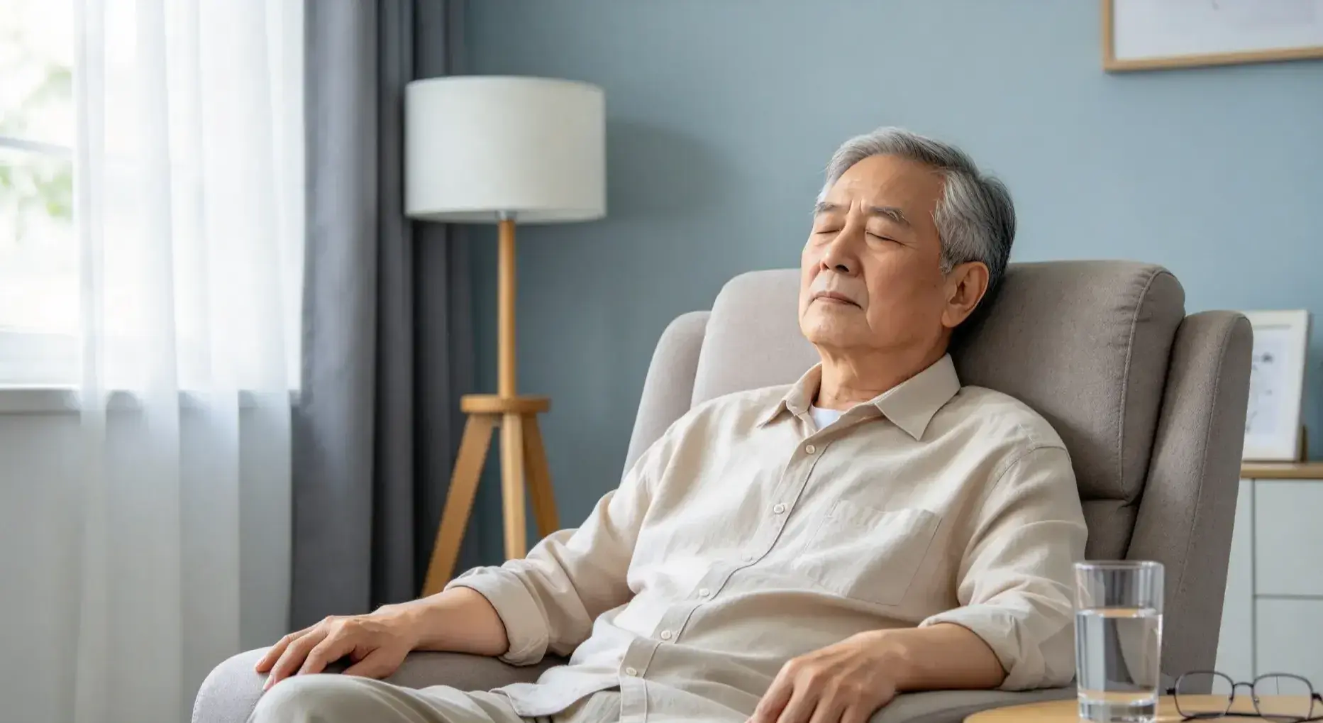 美國約翰霍普金斯大學一項歷時10年的追蹤研究發現，65歲以上長者頻繁白天小睡、不自覺打瞌睡，失智癥風險最高上升48%；研究強調這並非病因，而是大腦異常變化的早期警訊。（示意圖來源：豆包AI）