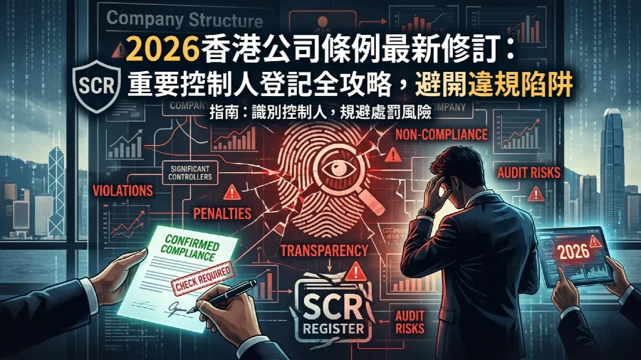 2026香港公司條例最新修訂：SCR 重要控制人登記全攻略，避開違規陷阱的封面圖片