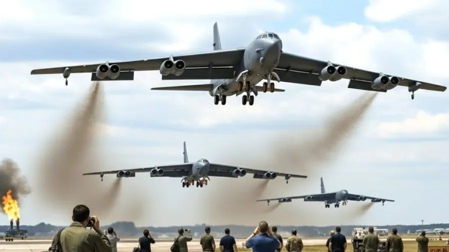 特朗普政府施壓，美軍 B-52 轟炸機現身委內瑞拉沿海國際空域，美委關係再添緊張的封面圖片